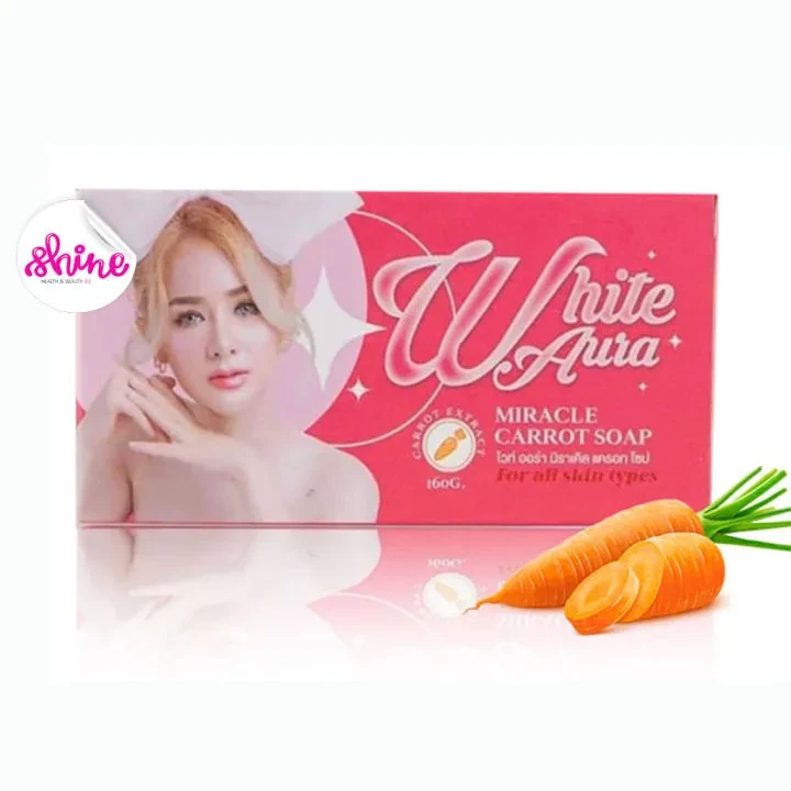 White Aura Miracle Carrot Soap - 160gm