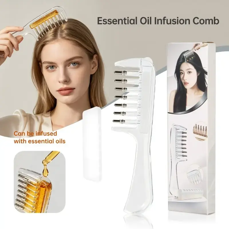 Transparent Hair Oil Appl...